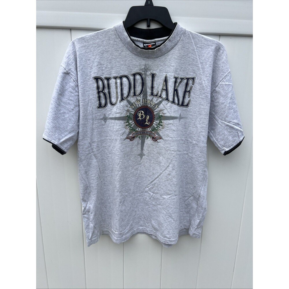 BUDD LAKE New Jersey T-Shirt Mens XL Single Stitch Vintage Signal Sport